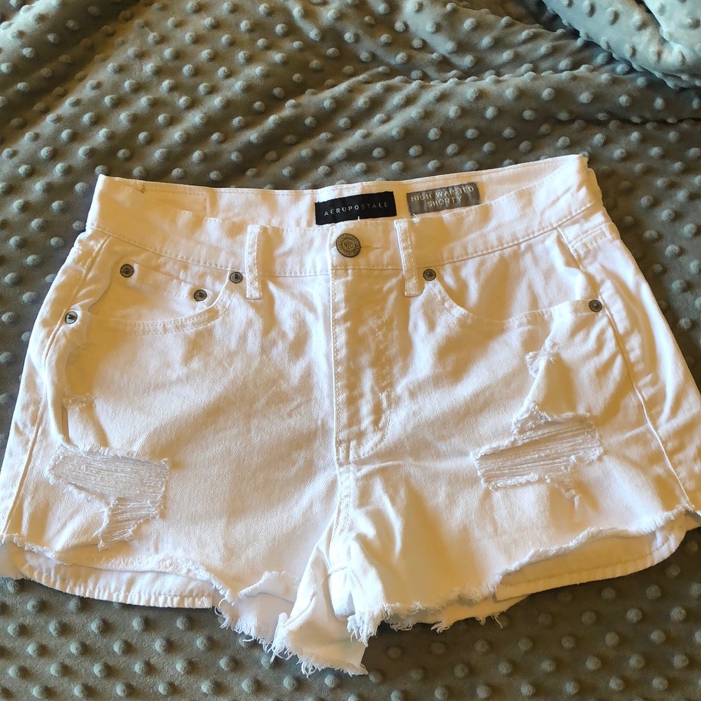 Aeropostale White Jean shorts